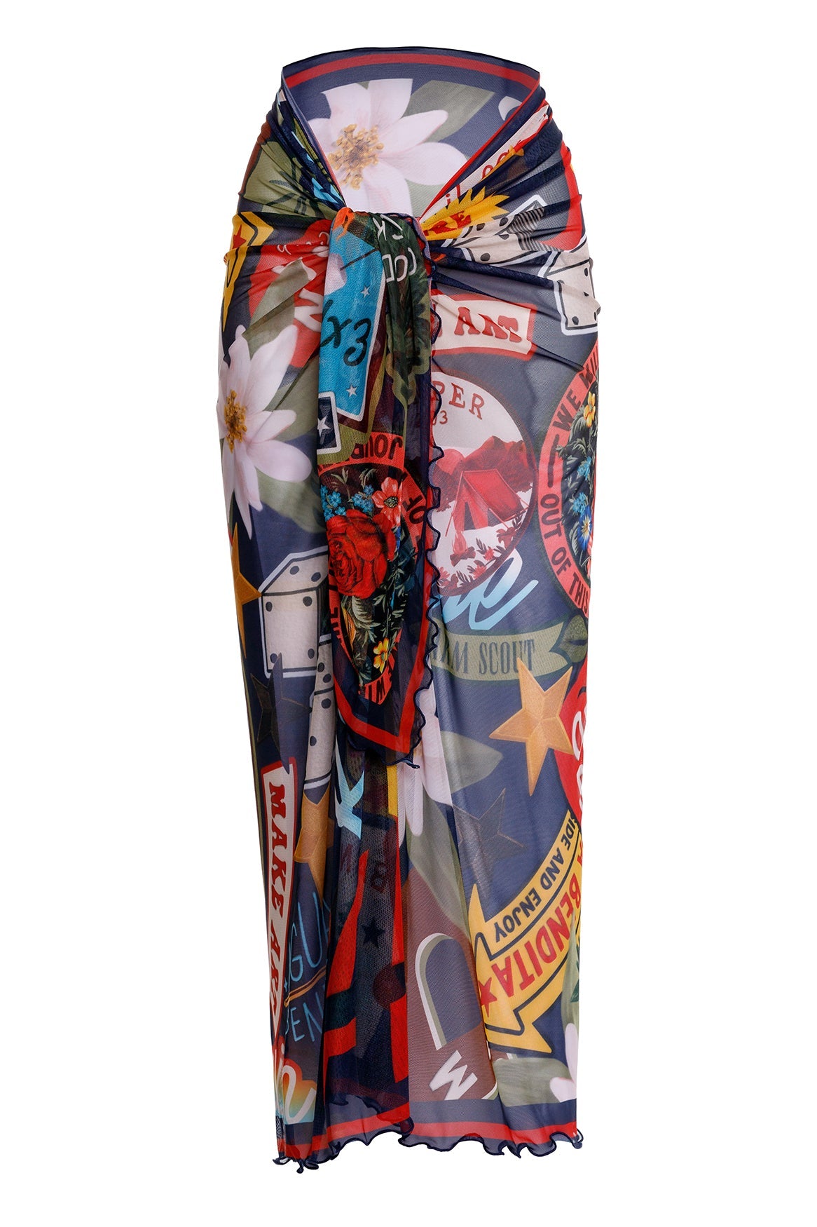 Marine Pareo Cover Up