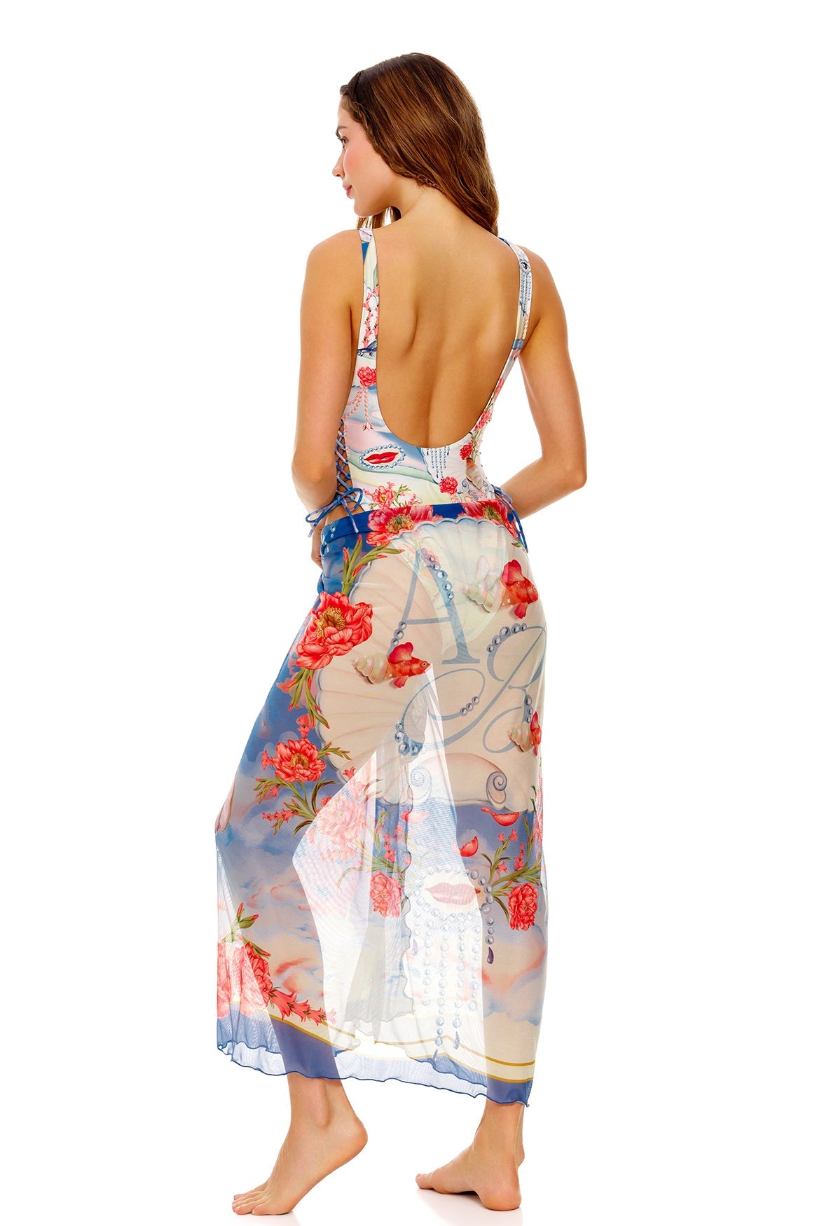 Marine Pareo Cover Up